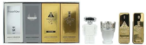 Paco Rabanne Köln-Geschenkset für Herren, 4 x 5 ml, Reisevielfalt