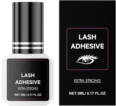 Duroecsain Pegamento fuerte para pestañas, pegamento para las encías | Pegamento de pestañas de secado rápido duradero - Suministros de estilistas profesionales, pegamento invisible para pestañas para