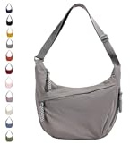 GoPaw Damen Halbmond Schultertasche Hobo Halfmoon Bag Crossbody Moon Bag mit Verstellbarer Schultergurt Damen Halbmond Tasche