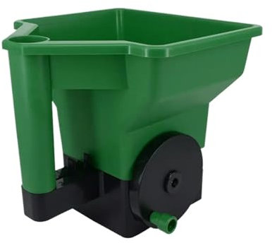 DGOINGPI Siembra Esparcidor Esparcidor Manual de Fertilizantes para césped Verde, Herramienta de plantación de 24 x 23 cm, Capacidad de 3 l Semillas Dispensador(Blue)