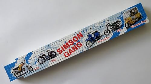 Zollstock Gliederstab Meterstab 2m - Simson Gang S50 SR2 Schwalbe S51 Krause Duo Moped DDR Oldtimer