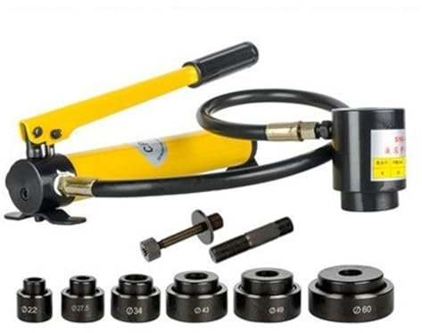 Kit de punzón hidráulico de 8 toneladas, con 6 matrices de 22-60 mm, bomba hidráulica CP-180, perforadora hidráulica for metal y cortador de conductos.(SYK-8 without dies)