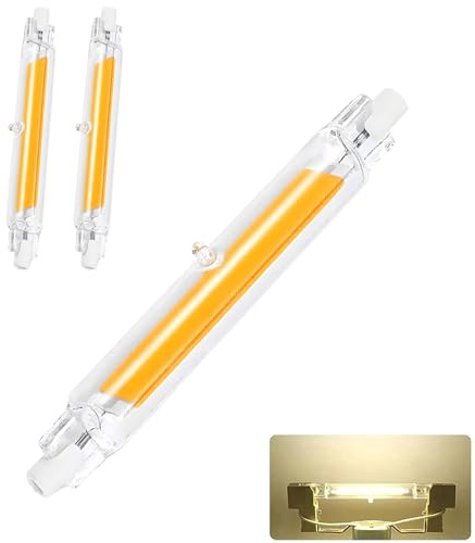 Hsientpe R7S LED 118mm Dimmbar Lampen, Naturweiß 4000K 20W R7S 118mm Glühbirne Ersatz für 200W Halogenstäbe, 2000LM LED-Röhre für Deckenfluter, Leselampen, 360°Abstrahlwinkel, 230V, 2er Pack