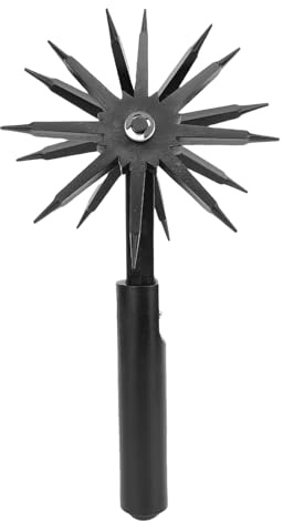 EMUKOEP Rotary Cultivator Manual Tiller Portable Garden Rake Soil Scarifier for Planting Around Soil Plants