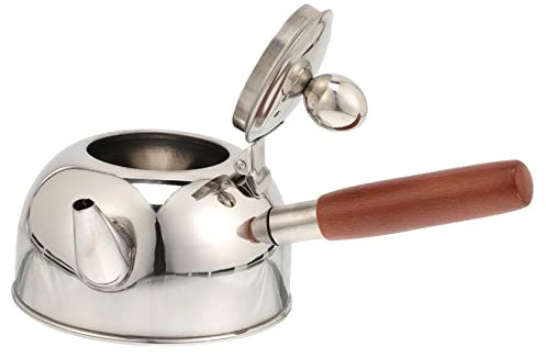 GLEAVI Stainless Steel Tea Kettle with Side Handle 500ml Capacity Suitable for Kitchen Use Comfortable to Hold and Compatible with Other Stoves for Family and Friends