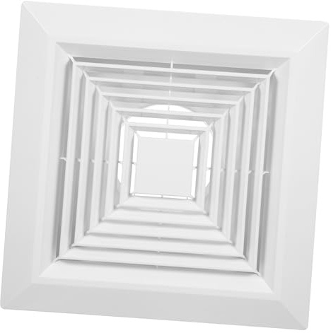 Gatuida Cubierta de Ventilador de Escape Cuadrada para Baño y Hogar, Material Abs con Diseño Integrado de Techo, Instalación Fácil y Ahorro de Espacio