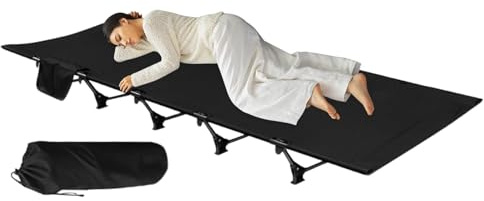 Générique Lit De Camp,Lit de Voyage Pliable pour Dormir - Équipement Compact de Randonnée pour Trekking, Escalade, Sorties, Excursions, Pique-Nique, Chasse, Camping-Car et Activités
