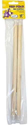 Happypet® Träfågel kanariefung nymfparrot abborre 2 pack 30 cm - 40 cm & 19 tum (medium 40 cm)