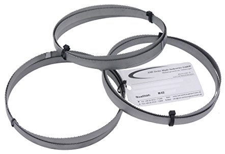 SMI Lot de 3 lames de scie à ruban bi-métal M42 - Dimensions : 1638 x 13 x 0,65 mm - 8/12 dents par pouce, par exemple pour Optimum, Epple, Holzmann, Bernardo