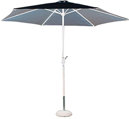 Parasol de jardin ø 3 Poteau central Serviette Gris pour extérieur Restaurant glacés Bar Hôtel Hôtel