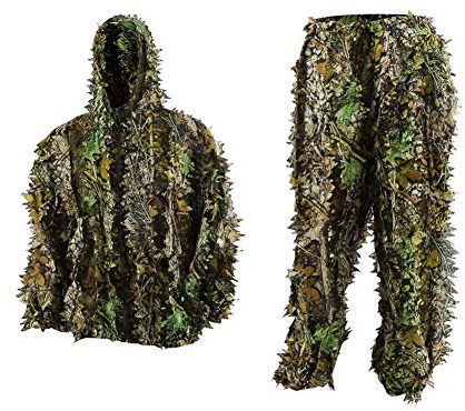HYFAN Ghillie Anzüge 3D Blätter Wald Camouflage Kleidung Outdoor Army Military Camo Kleidung für Jungle Jagd, Paintball, Airsoft, Wildlife Fotografie