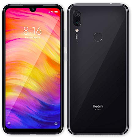 Xiaomi Redmi Note 7 Black, LTE 32GB ROM, Snapdragon 660 Octa Core, 4000mAh Battery, Full UK Warranty- with Free Phone Case