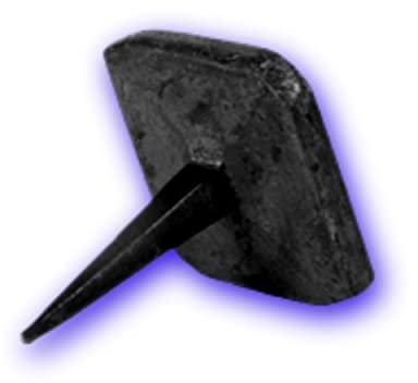 Déco fer Forgé- Dadi a testa di diamante- Accessori di decorazione in acciaio forgiato- Dimensioni H 30 mm x 20 mm- Chiodo rustico nero vintage- Diametro testa 20 mm- Usi decorativi interni esterni ro