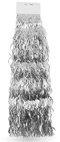 TK Gruppe Timo Klingler Silber Lametta - Stanniol Metal Technology - täuschend echt - als Deko Dekoration zu Weihnachten