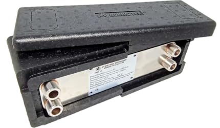Edelstahl Plattenwärmetauscher Wärmetauscher Nordic Tec Ba-23-30 30 Platten 125kW 3/4” mit Isolierung
