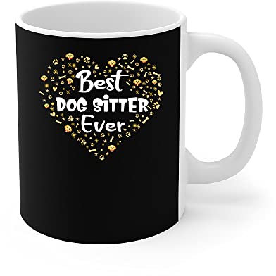 456 Tazze Da Tè Il Miglior Dog Sitter Di Sempre Con Manico Tazza In Ceramica Personalizzabile Tazze Originali Di Caffee Per Ufficio Festa Della Mamma Papà 330Ml
