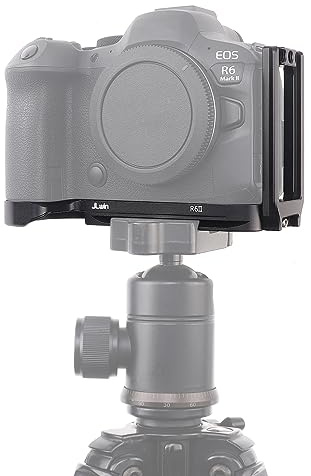 FOTGA Placa de liberación rápida vertical L soporte para cámara Canon EOS R6 Mark II R6II, compatible con DJI Ronin RS 2/RSC 2/RS 3/RS 3 Pro/RS 3 Mini Gimbal estabilizador Arca Swiss trípode rótula