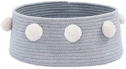 Haustierbett Hundebett Bommel Baumwolle Katzenkorb Haustierbett Katzennest Winterwarmes Katzenhaus Haustierschlafsack Katzenkissen Hundenest Katze Hundebett Katzenhaus für Katzen Hunde ( Blue : D )