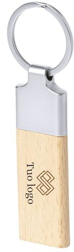 Hole Gadget | Gadget Personalizzati Portachiavi in Legno Promozionali Aziendali e Pubblicitari Stampati con Logo per Eventi, Matrimonio, Compleanno, Fiere, Omaggio a Clienti, Natale | 1014 (250)
