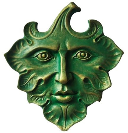 Statues de visage d'extérieur pour jardin – Statues extérieures en résine – Figurines de visage en résine – Ornements muraux rétro pour décoration de jardin, statue de jardin, décoration