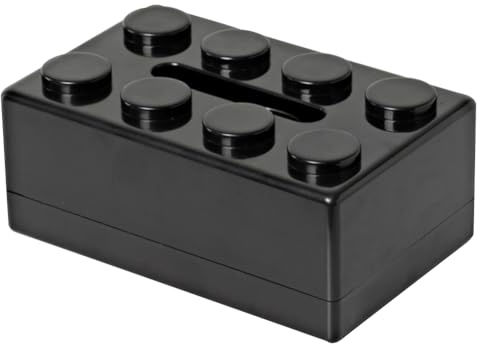 Kexpery Kreative Taschentuchbox mit Bausteinen, niedlicher Taschentuchspender für Wohnzimmer, Schlafzimmer, Badezimmer, Zuhause, Büro (weiß)