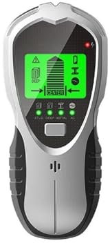 Rilevatore Scanner per pareti interne Rileva perni in legno Decorazione Strumenti precisi e sicuri per fori di perforazione Trova cavi CA Pinpointer Metal Detector(SH201 Silver)