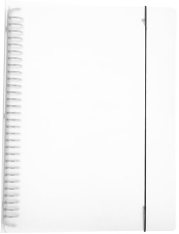 DIYEAH Transparente Notizbuchhülle aus Pp für A4 30-loch Ordner Leicht und Einfach zu Reinigen Wiederverwendbare Binderhülle für Kreatives Schreiben und Business