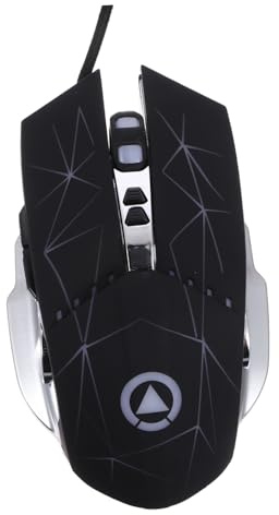 Lurrose Souris USB Filaire de Gamer LED, 7 Boutons, Dpi 1200-3200 | Transmission Rapide, Anti-sueur, Silencieuse, Plastique Électroplaqué, Câble 1, 42m, Noir Couleur Aléatoire Style Aléatoire
