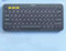 Genérico Teclado Bluetooth Multi-dispositivos, conexión con 3 dispositivos, batería de 2 años, 16 mm de grosor, 423 g, negro
