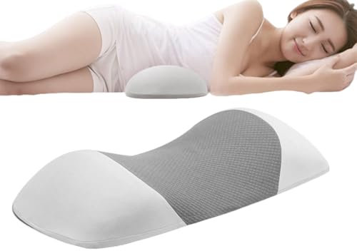 Cuscino per la vita, cuscino per il dolore lombare, cuscino di supporto lombare in memory foam, con soluzione adattabile, correzione terapeutica, 55 x 26 x 11 cm, per sedia da gioco, seggiolino auto