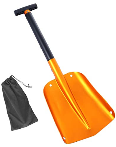TOYANDONA Eiskratzer Mit Abnehmbaren Auto-schneeschaufel Aus Aluminium Schaufel Für Camping Und Außenbereich Klappbar Für Einfache Lagerung Und Handhabung