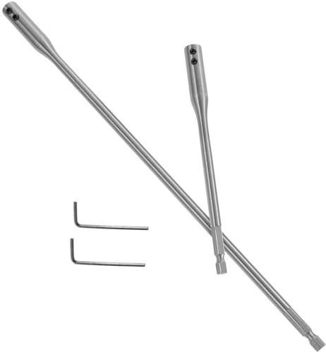 DIYEAH 4pcs Drill Bit Extension Set with Hex Shank 150mm 300mm Long Drill Bit Extension Bars for Woodworking and Power Tools High-Carbon Steel Hand Tool Accessories