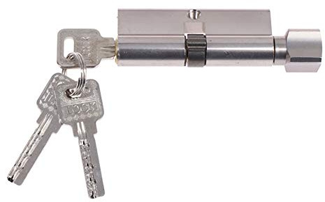 IZHAOGJING Schließzylinder, Zylinderschloss 70 * 29mm Türzylinderschloss Voreingenommene 70mm 3 Tasten Anti-Diebstahl Eingang Messing Türschloss Home Security Interior Schlafzimmer Schloss Zylinder