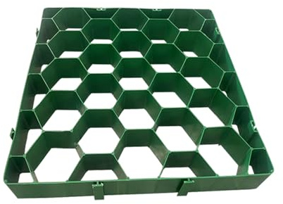 Tapis de Protection for Gravier et Gazon, grilles de stationnement Robustes for Gazon, allées et Tapis de Drainage(5cm-20 Pieces)