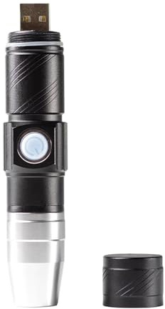 Karlak Torcia LED per Unghie con Ricarica USB, Mini Asciuga Unghie Portatile per Unghie in Gel con Design Antiscivolo, Facile Maneggiare e Funzionamento con un Pulsante (Nero)