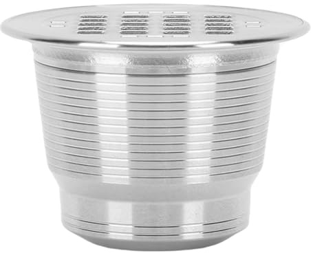 ZJchao Stainless Steel Reusable Coffee Pod, Refillable Capsule Compatible with Coffee Makers, 304 Stainless Steel Filter for Optimal Flavor, 70ml 2.4oz Small Size