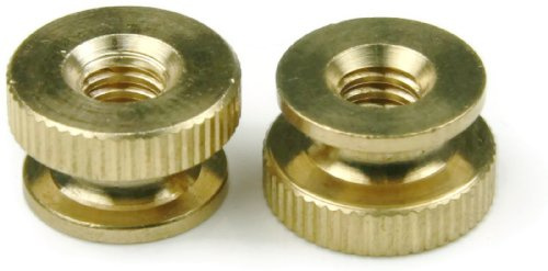 Knurled Thumb Nut Brass - 1/4-20 (5/8 Dia x 3/8 Thick) Qty-25