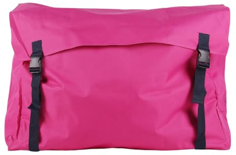 QHP Stall Packsack Utensilienbehälter f. Decken und Pflegeartikel (Fuchsia/Navy)