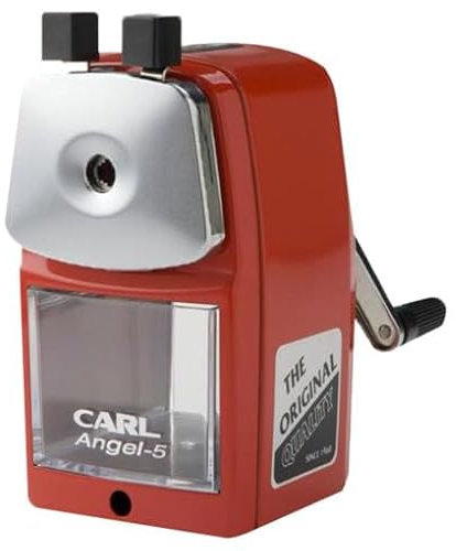 CARL Angel Manueller Bleistiftspitzer, Rot