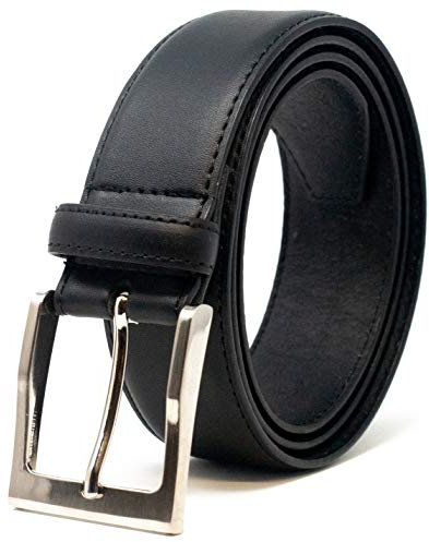 Ashford Ridge 38mm Beschichtetes Leder Gürtel - 112cm - 122cm taille Schwarz