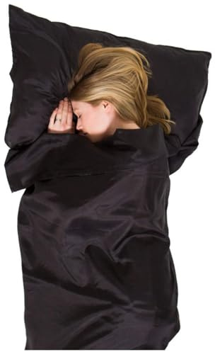 Lifeventure Silk Ultimate Sleeping Bag Liner Leichtes Reise- und Campinglaken zur alleinigen Verwendung oder als zusätzliche Wärmequelle für den Schlafsack mit Polygiene®
