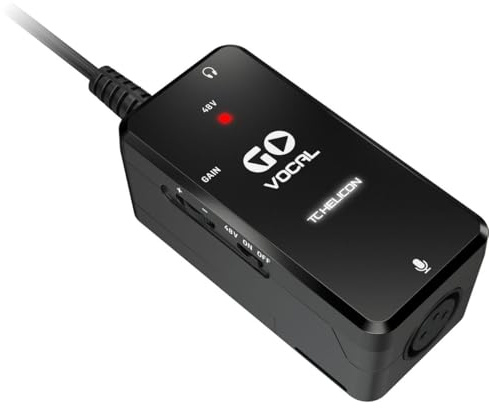 TC Helicon GO VOCAL Hochwertiger Mikrofonvorverstärker für Mobilgeräte