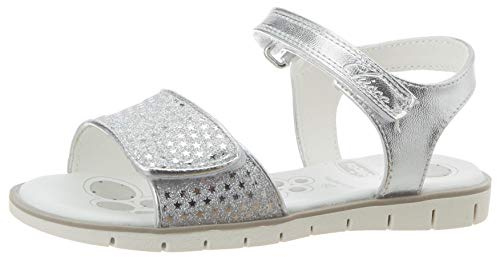 Chicco Flickor Sandalo Cassia Peep-toe sandaler, Silver Argento 020-25 EU
