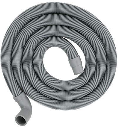 NA 6.6ft 90 Degree Right Angle Elbow Washing Machine Drain Hose Extension Hose Portable wash Machine Dishwasher Drain Hose Replacement