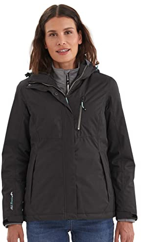 Killtec Nira, Giacca Funzionale con Cappuccio Staccabile con Zip Womens, Nero, 36