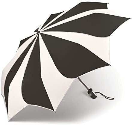Pierre Cardin Regenschirm Taschenschirm Auf-Zu Automatik Sunflower black & white edition schwarz weiss