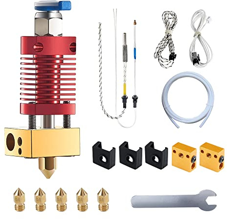 5Aplusreprap Upgrade Ender 3 All Metal Hotend, Assembled Extruder 3D Printer Hot end Kit 24V 40W, Ender 3 Hotend Use for Creality Ender 3 /Ender 3 Pro/Ender 3 V2, with 3D Printer Parts