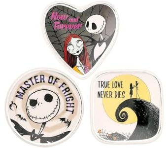 Disney The Nightmare Before Christmas VC700381L Schmuckkästchen, Keramik, mehrfarbig, 3-teiliges Set
