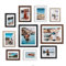 Giftgarden 10er Set Bilderrahmen für mehrere Größen Fotos mit Matte, mehrfarbig