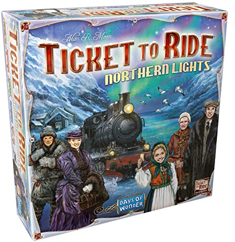 TICKET TO RIDE Days of Wonder | Ticket to Ride: Northern Lights | Brädspel | Svenska | Danska | Norska | Finska | Ålder 8+ | För 2 till 5 Spelare | speltid 30-60 Minuter, blå, lila, 720937